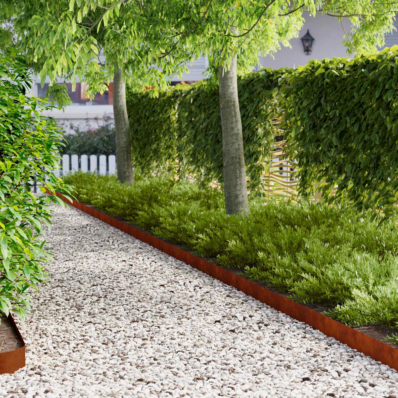 Murupiire tagasipööratud ülaservaga 10 tk 103x10cm Teras Rooste
