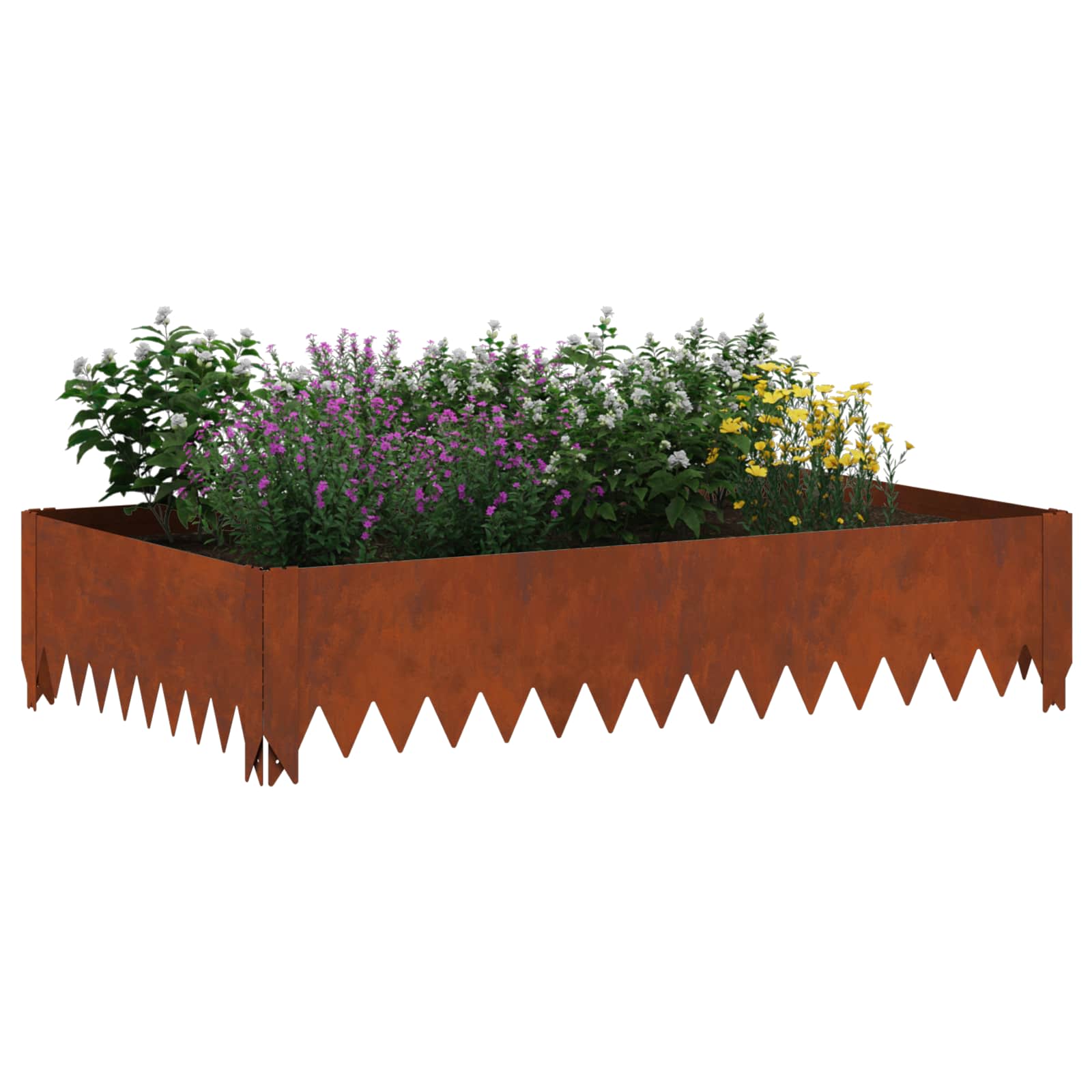 Murupiire 4 tk 100 x 60 x 20 cm Teras Rooste
