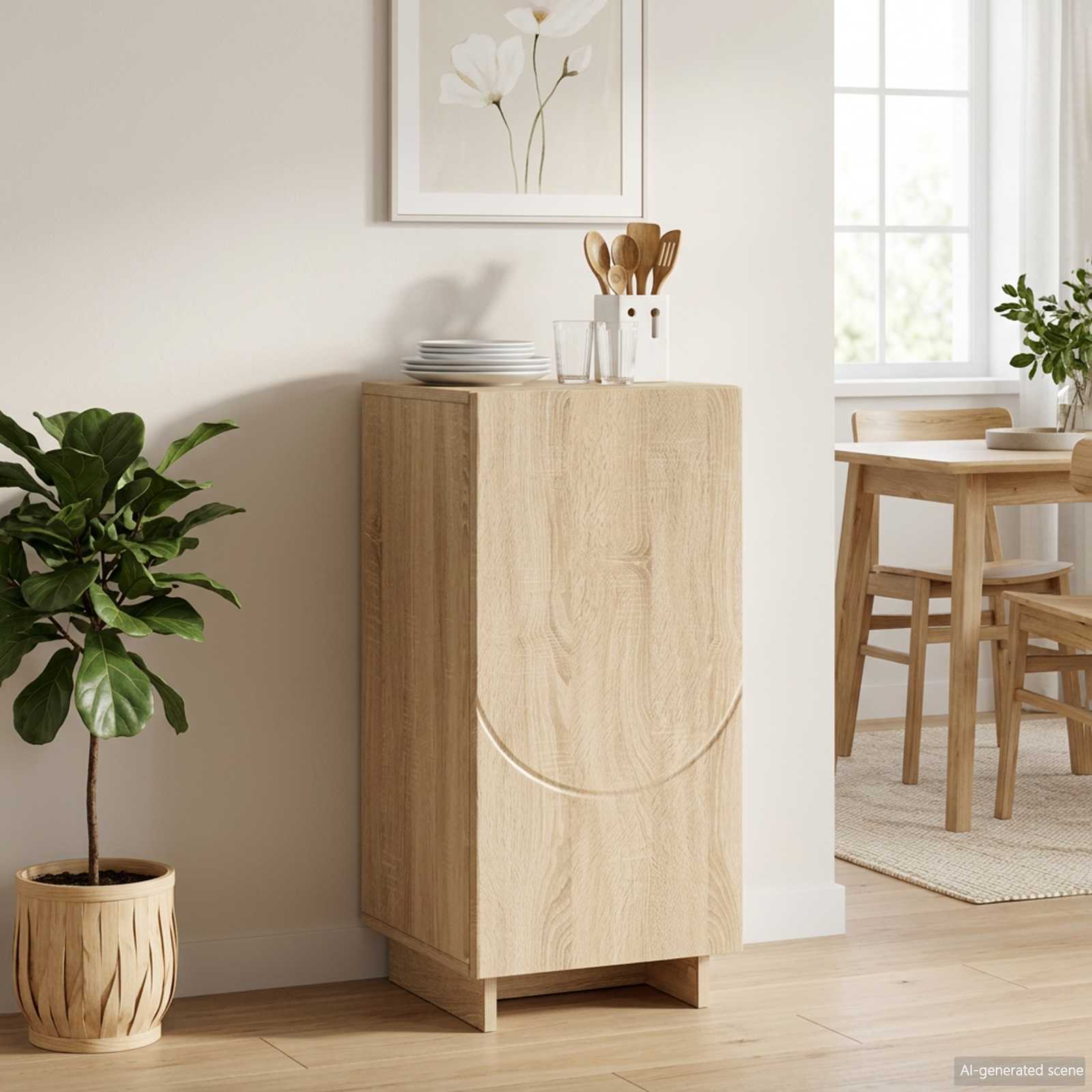 Kummut Sonoma tamm 33.5 x 34.5 x 75 cm Tehispuit