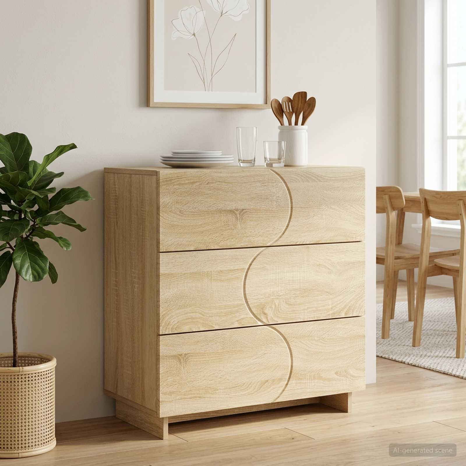 Külgkapp Sonoma tamm 70 x 38 x 75 cm Tehispuit