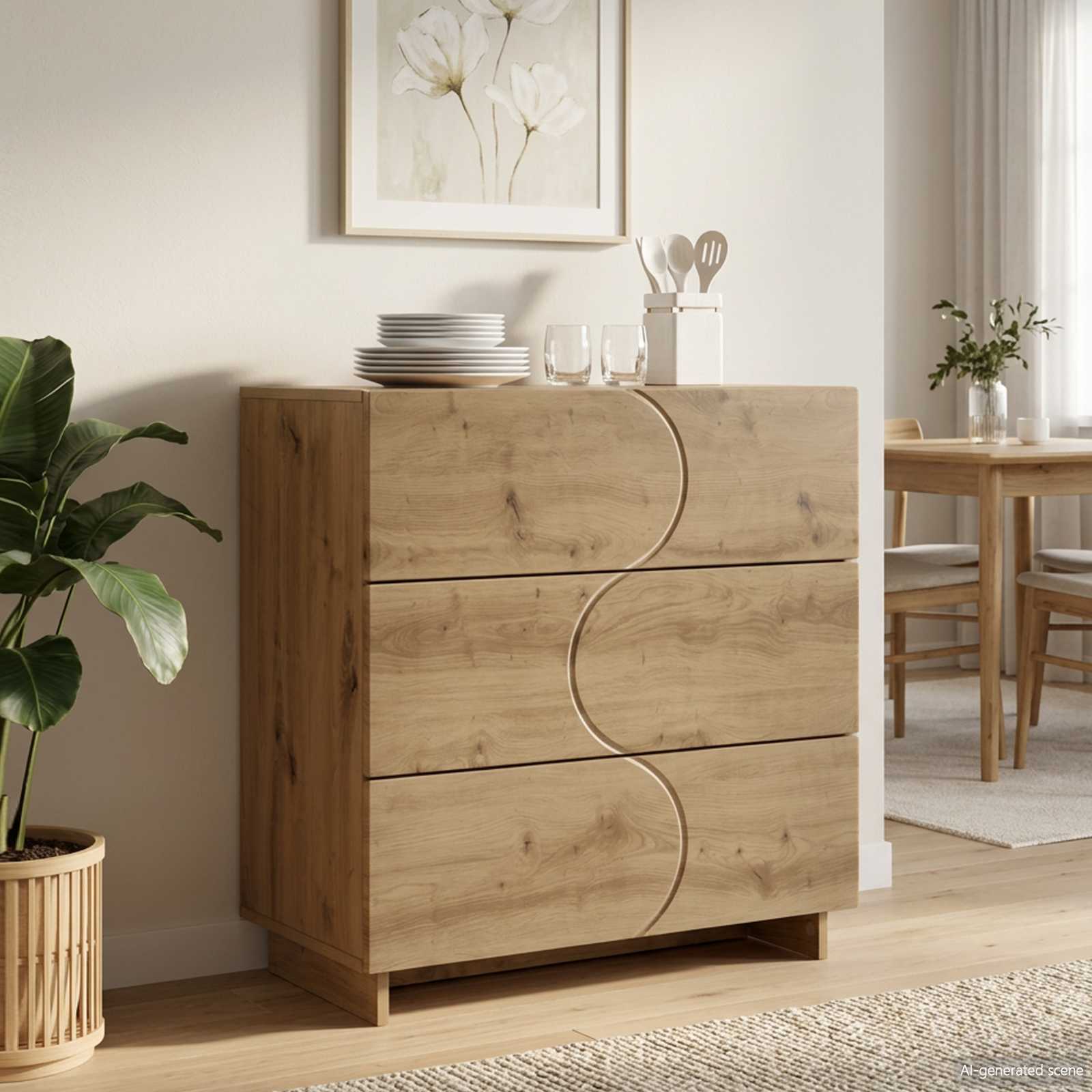 Külgkapp Artisan tamm 70 x 38 x 75 cm Tehispuit