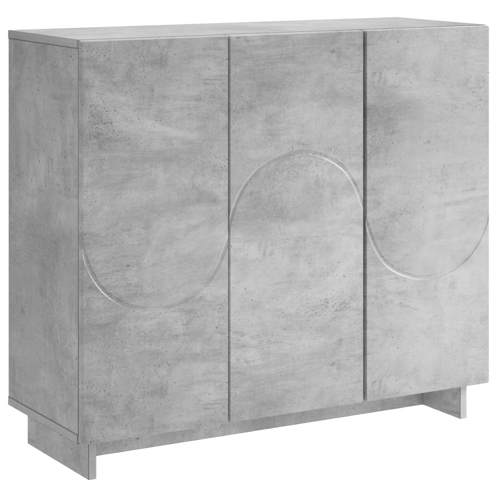 Kummut Betoonhall 85.5 x 31 x 75 cm Tehispuit