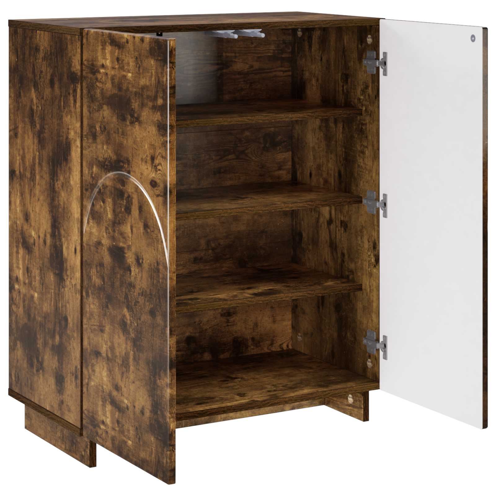 Jalatsikapp 73 x 38 x 87,5 cm Tehispuit Suitsutatud tamm