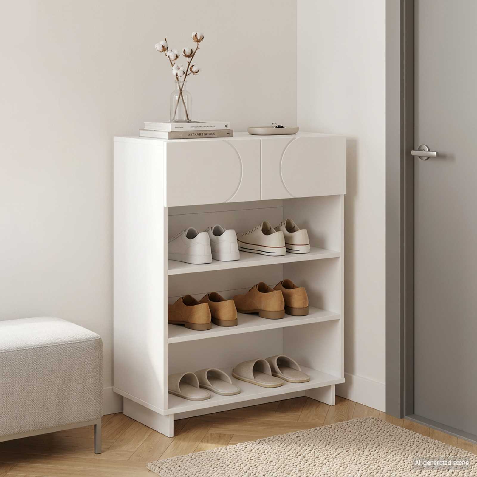 Kingakapp 73 x 38 x 87,5 cm Töödeldud puit Valge