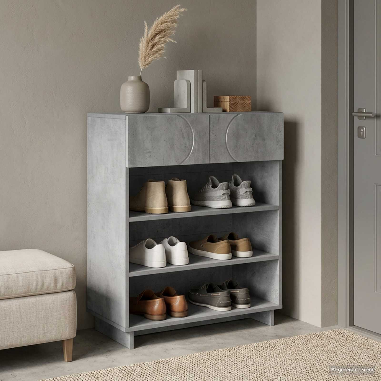 Kingakapp 73 x 38 x 87,5 cm Töödeldud puit Betoonhall