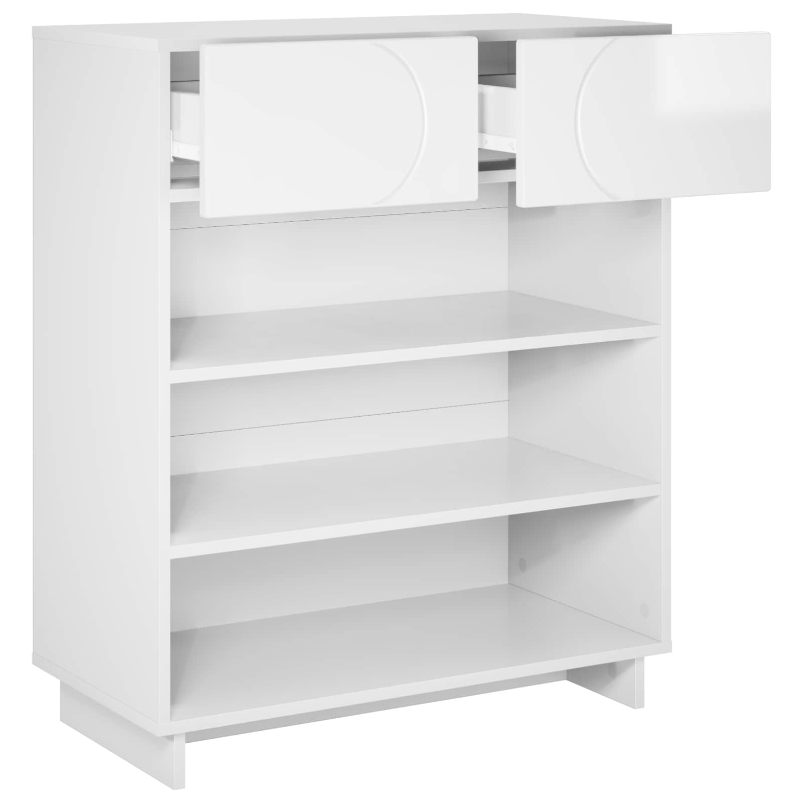 Kingakapp 73 x 38 x 87,5 cm Töödeldud puit Kõrgläikega valge