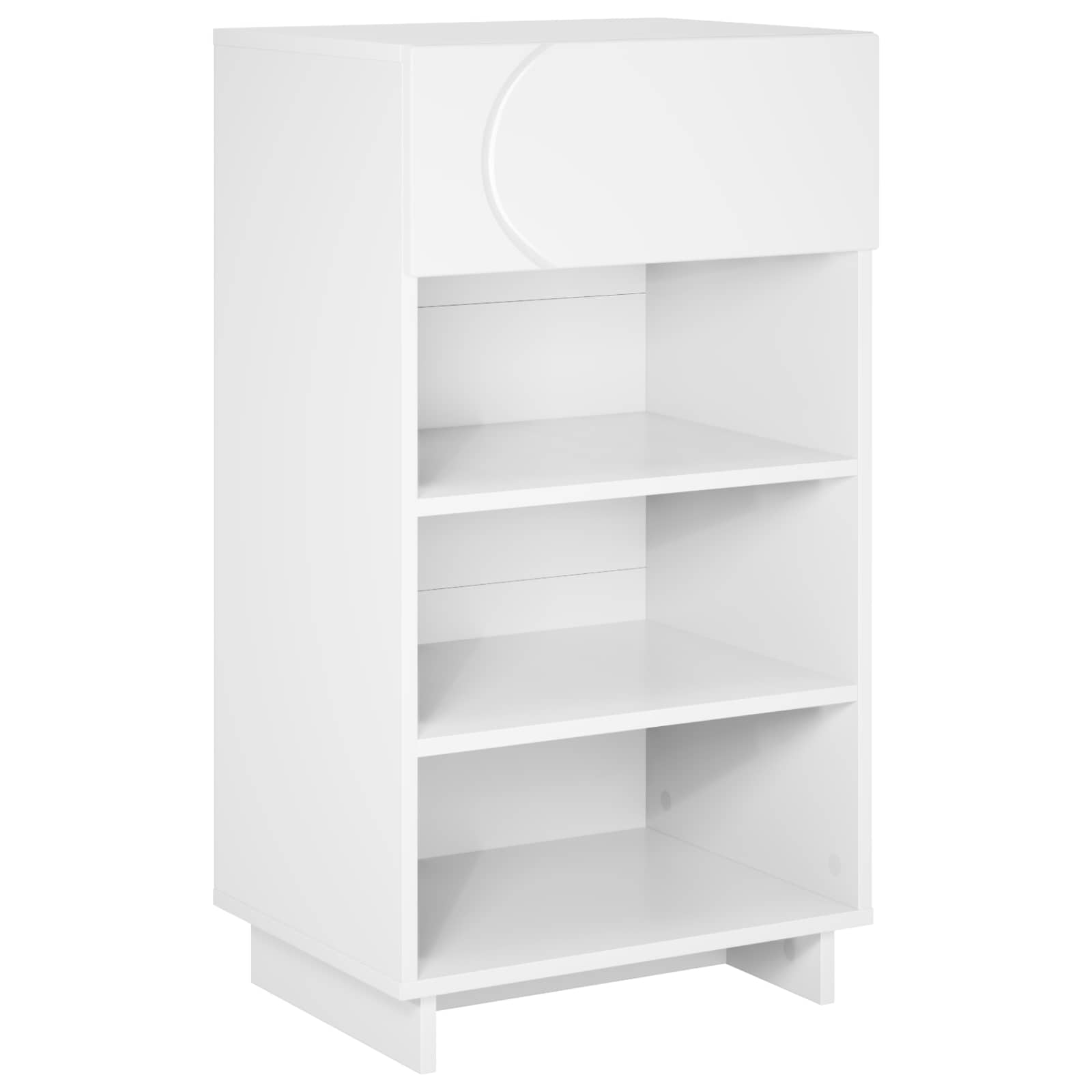 Jalatsikapp 48 x 38 x 87,5 cm Töödeldud puit Valge