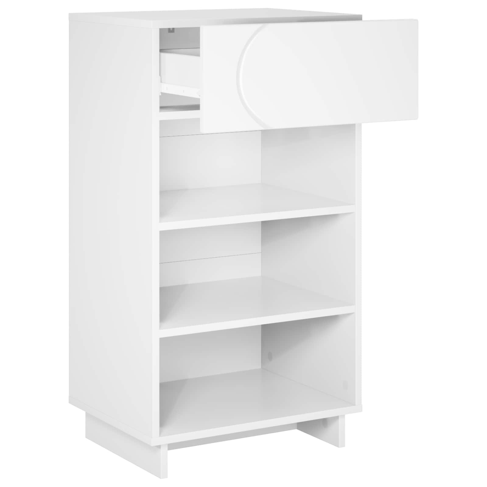 Jalatsikapp 48 x 38 x 87,5 cm Töödeldud puit Valge