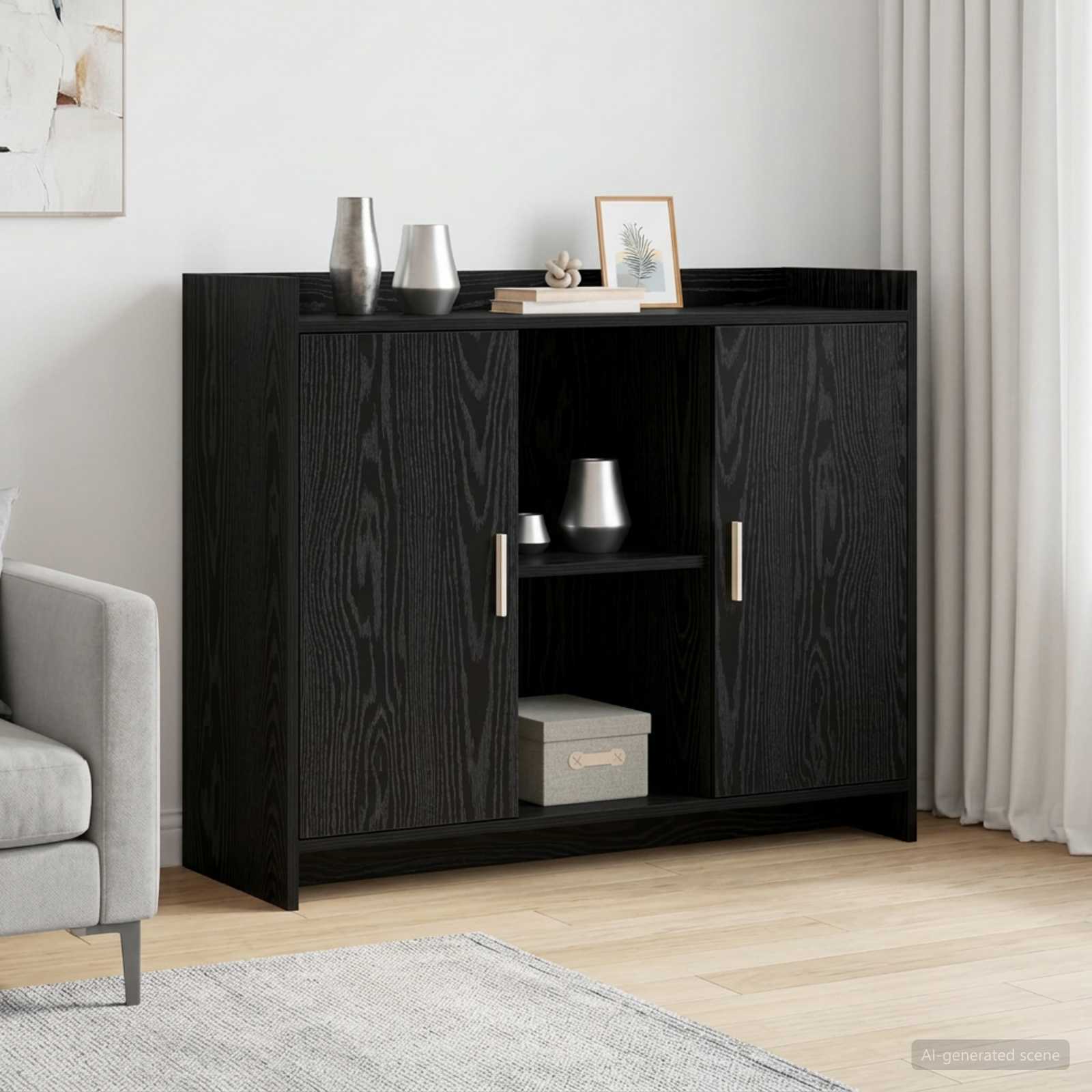 Kõide Black Oak 98,5 x 33 x 80 cm Tehispuit