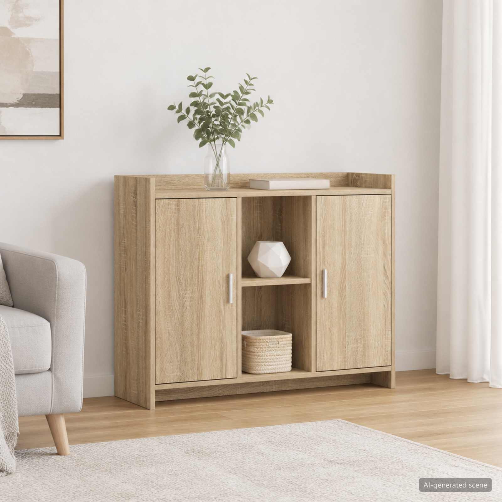 Kõide Sonoma Oak 98,5 x 33 x 80 cm Tehispuit