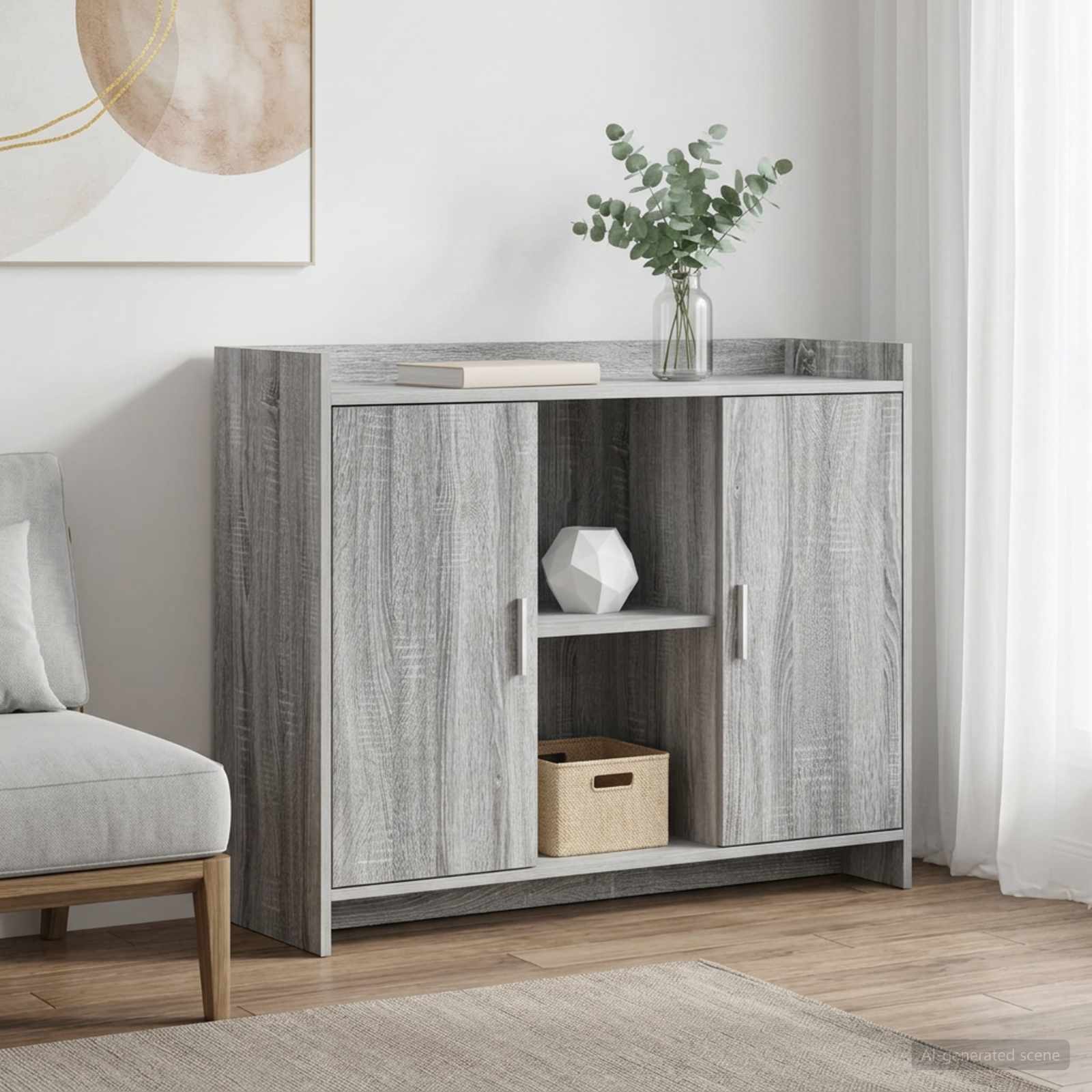 Kõide Grey Sonoma 98,5 x 33 x 80 cm Tehispuit