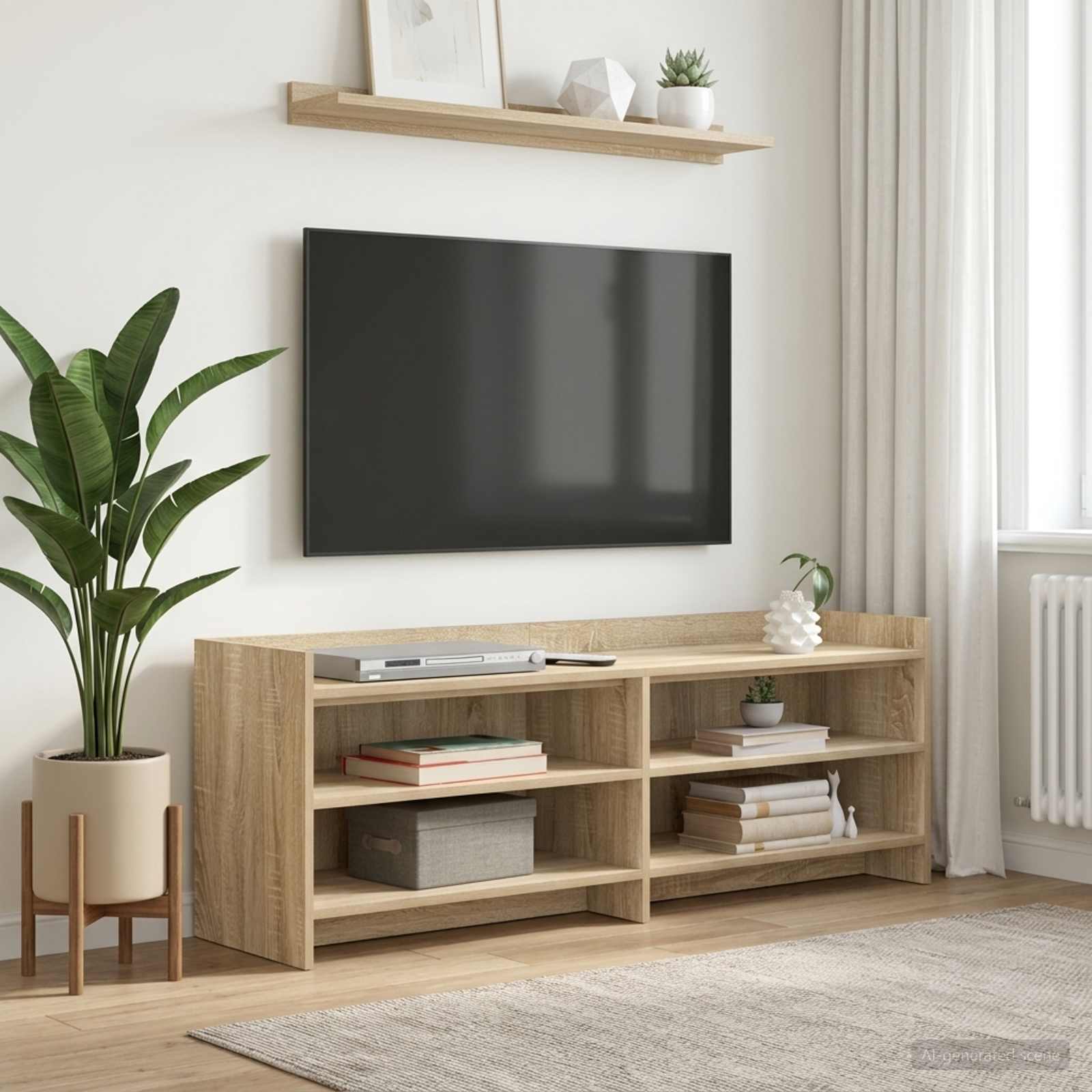 Telerikapp 130 x 33 x 47 cm Sonoma tamm