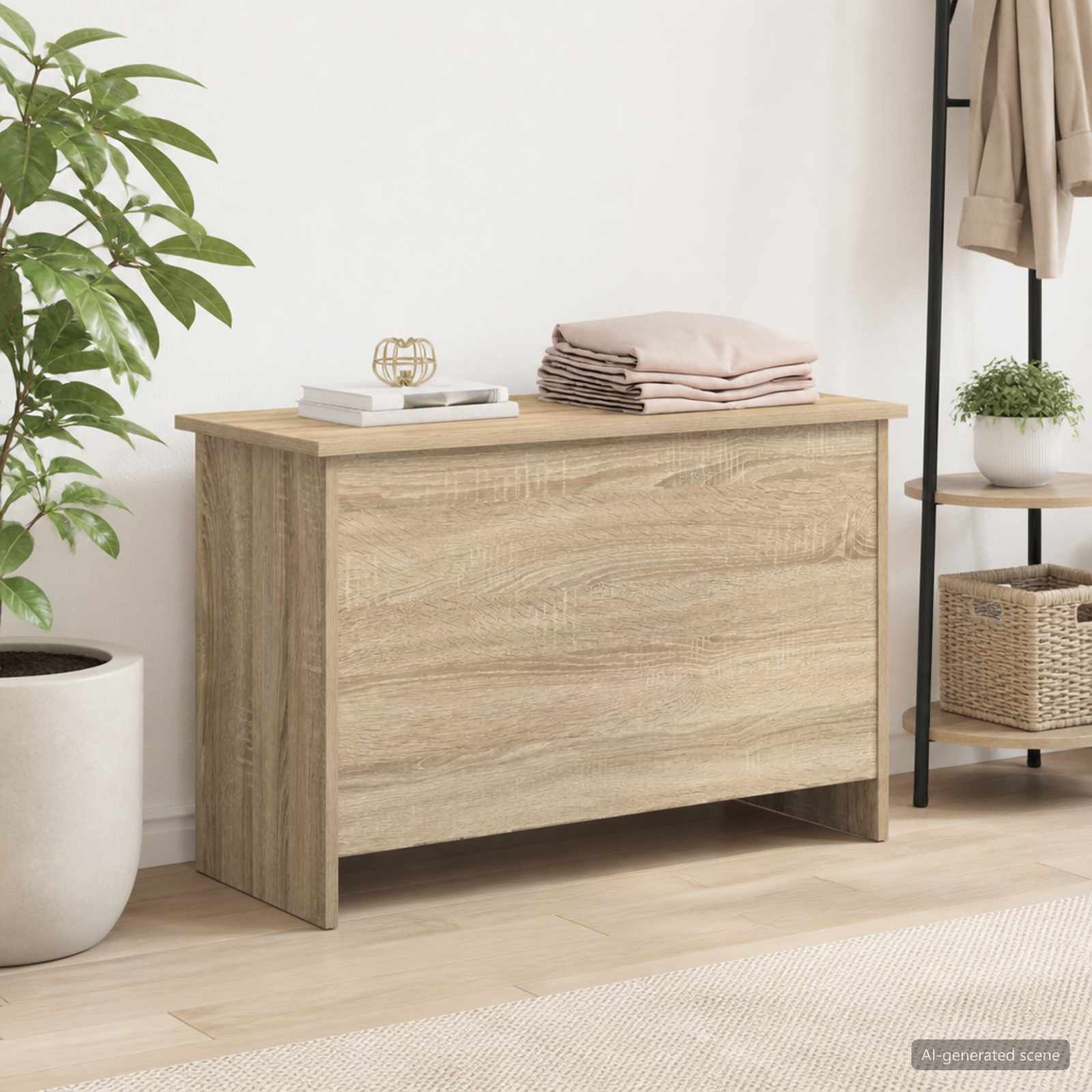 Hoiukarp ladustamisega Sonoma tamm 80 x 40 x 50 cm Tehispuit