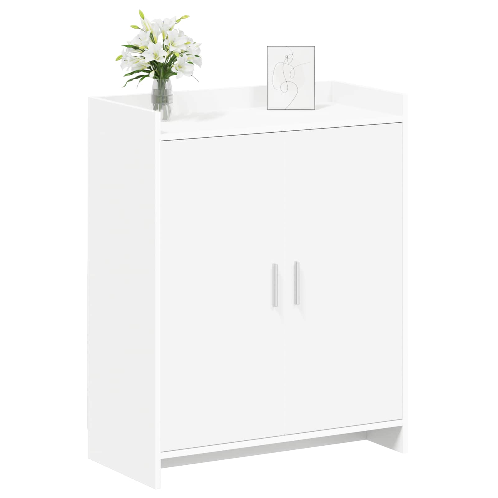 Kinga kapp ladustamisega Valge 73,5 x 36 x 92 cm Tehispuit