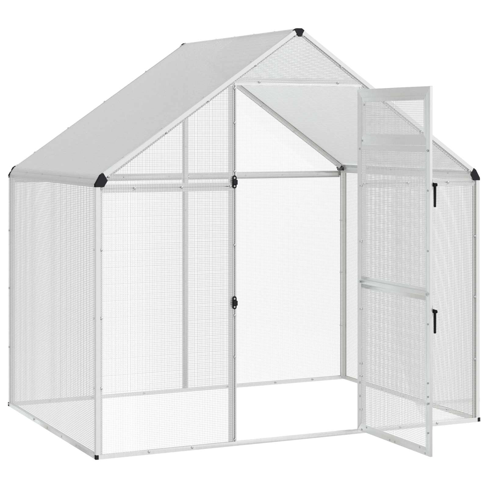 Lindude puur Hõbedane 181,5 x 112,5 x 173,5 cm
