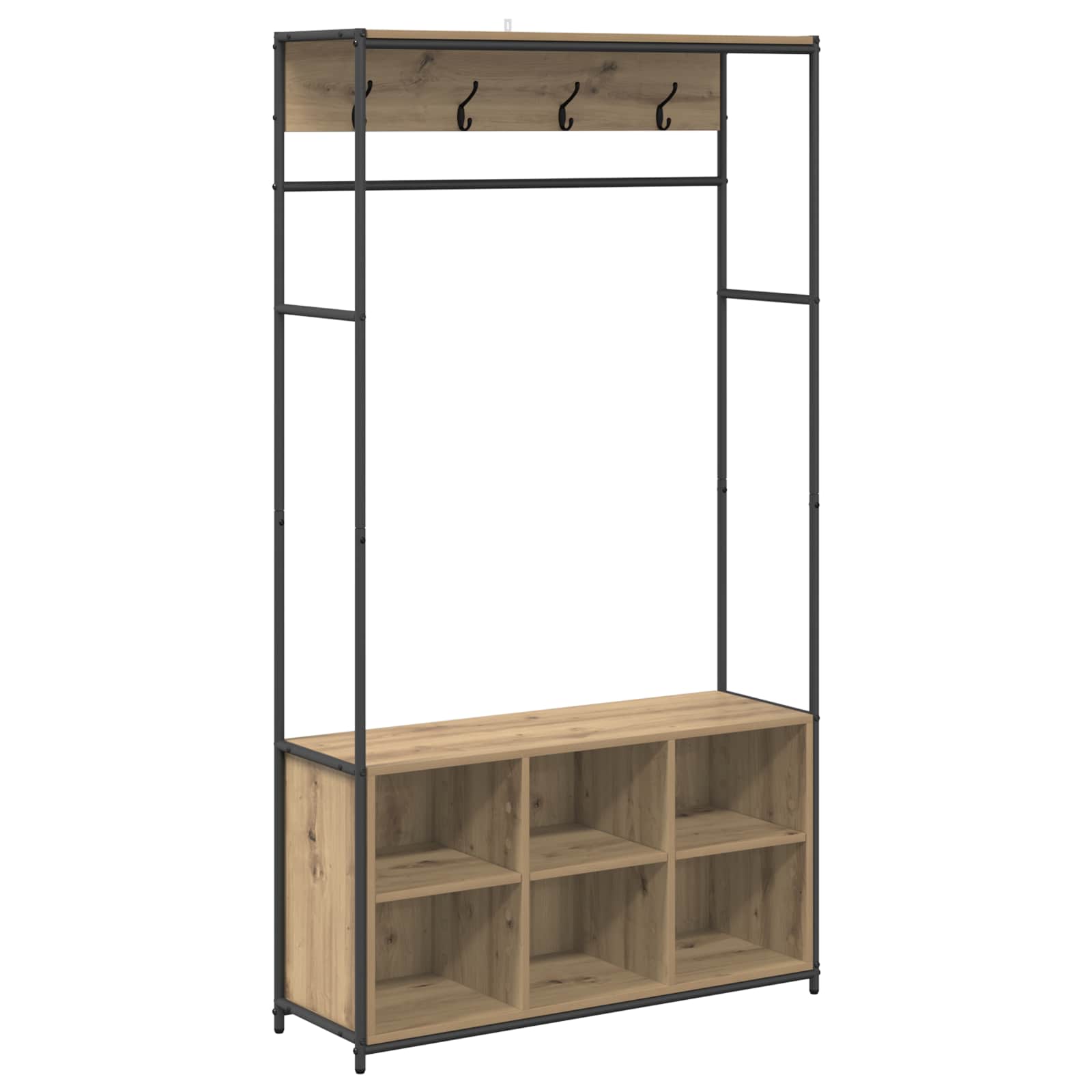 Riidenagi koos kingahoidjaga Artisan tamm 100 x 32 x 180,5 cm