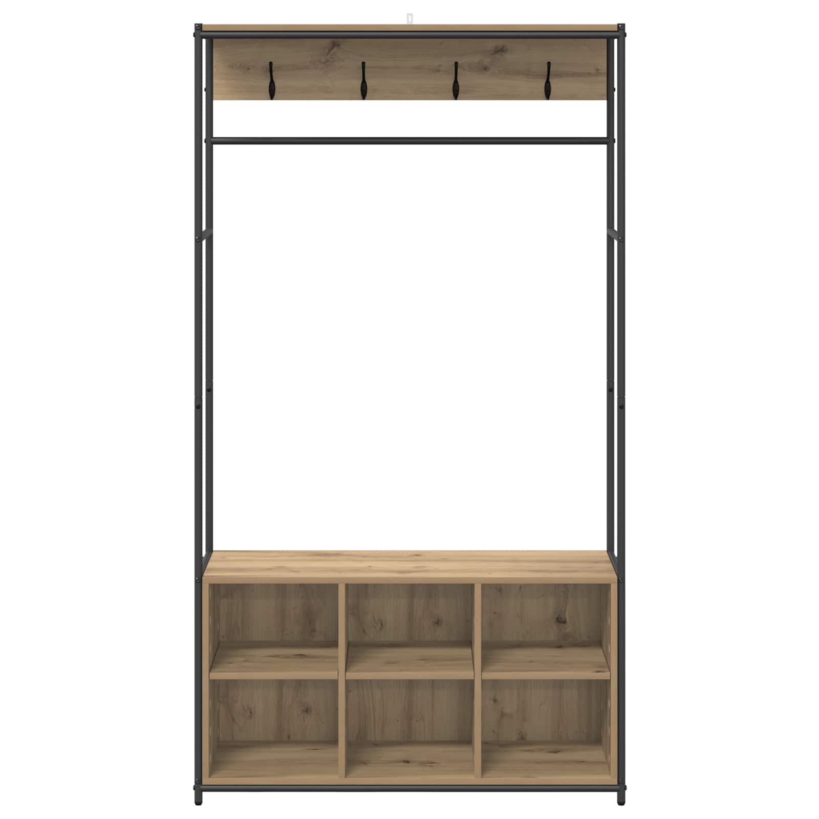 Riidenagi koos kingahoidjaga Artisan tamm 100 x 32 x 180,5 cm