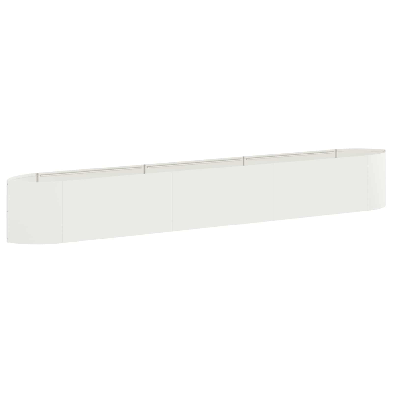 Tõstetud Aiapeenar Valge 300 x 40 x 40 cm Teras