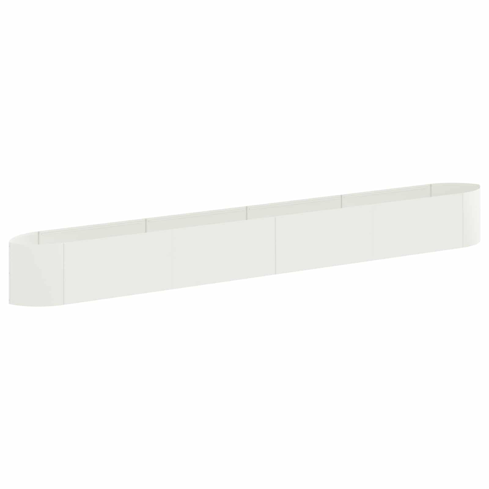 Tõstetud Aiapeenar Valge 380 x 40 x 40 cm Teras