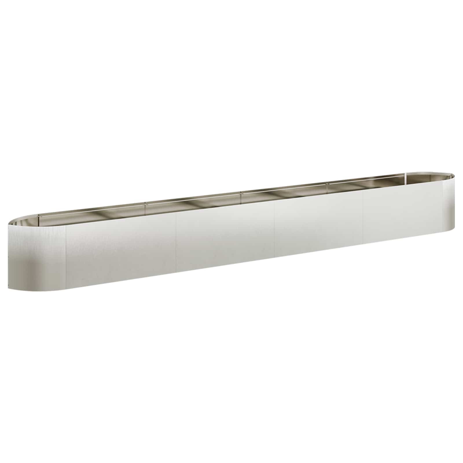 Tõstetud Aiapeenar Roostevaba teras 380 x 40 x 40 cm Teras
