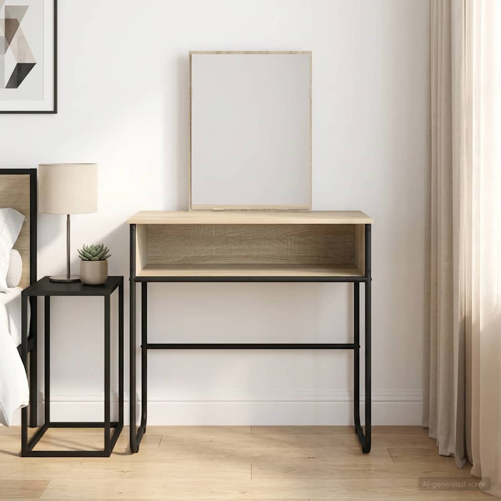 Riietumislaud riiuliga Sonoma tamm 81 x 40 x 131 cm Tehispuit