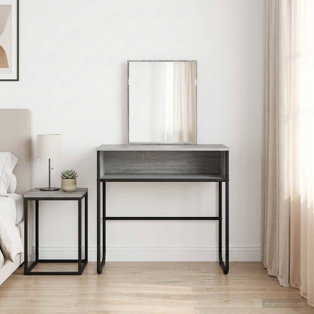Riietumislaud riiuliga Hall Sonoma 81 x 40 x 131 cm Tehispuit