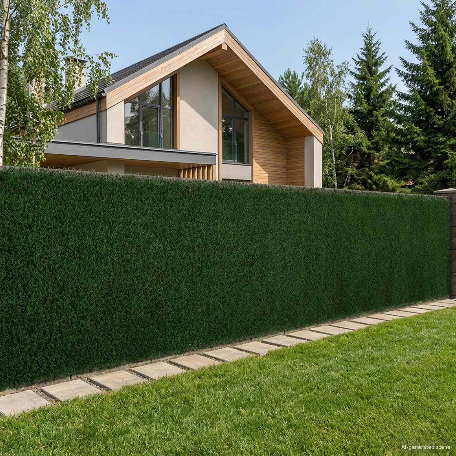 Kunstlik Aed Tumeroheline 1 x 6 m PVC ja teras