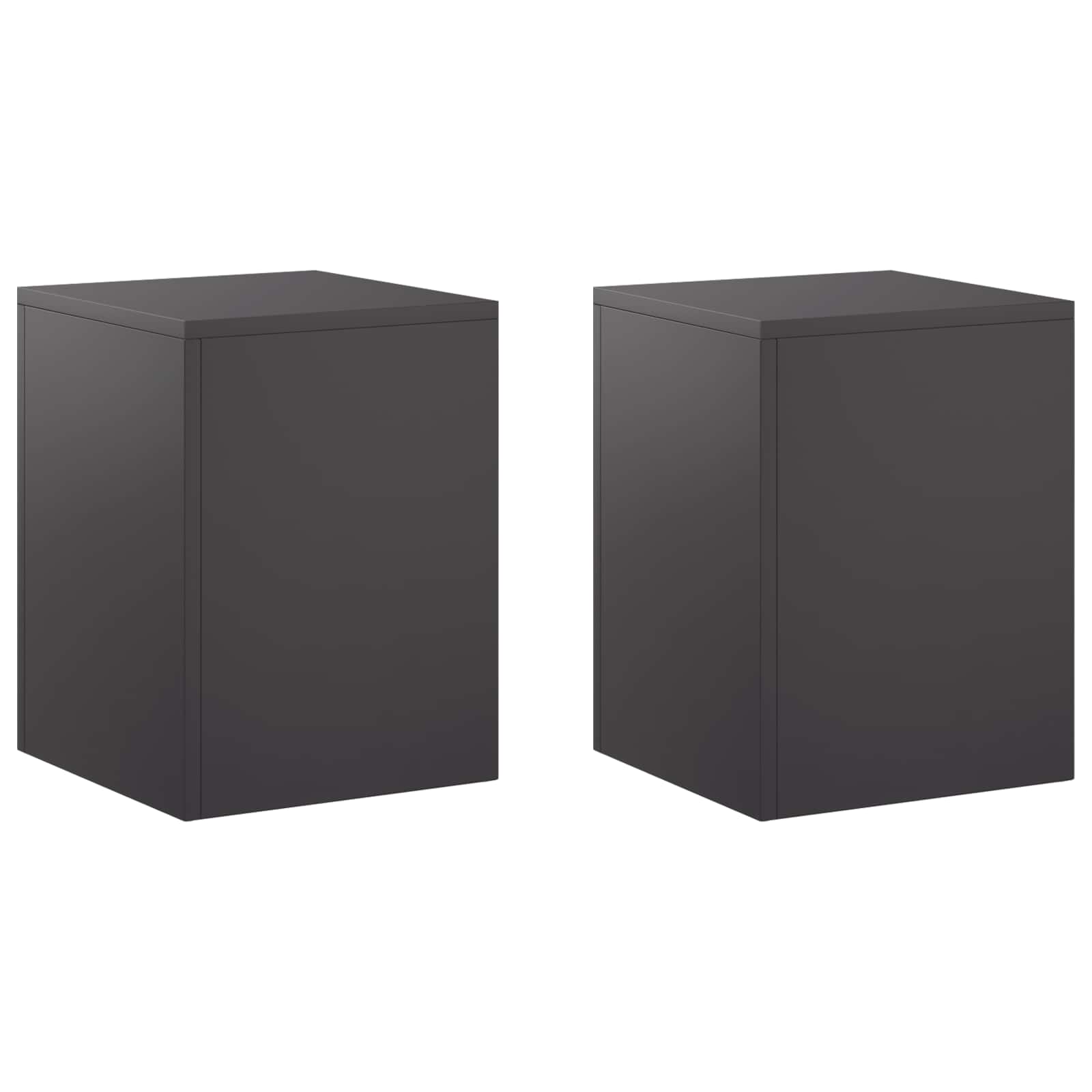 Taimede alus 2 pcs Must 30 x 30 x 40 cm Teras