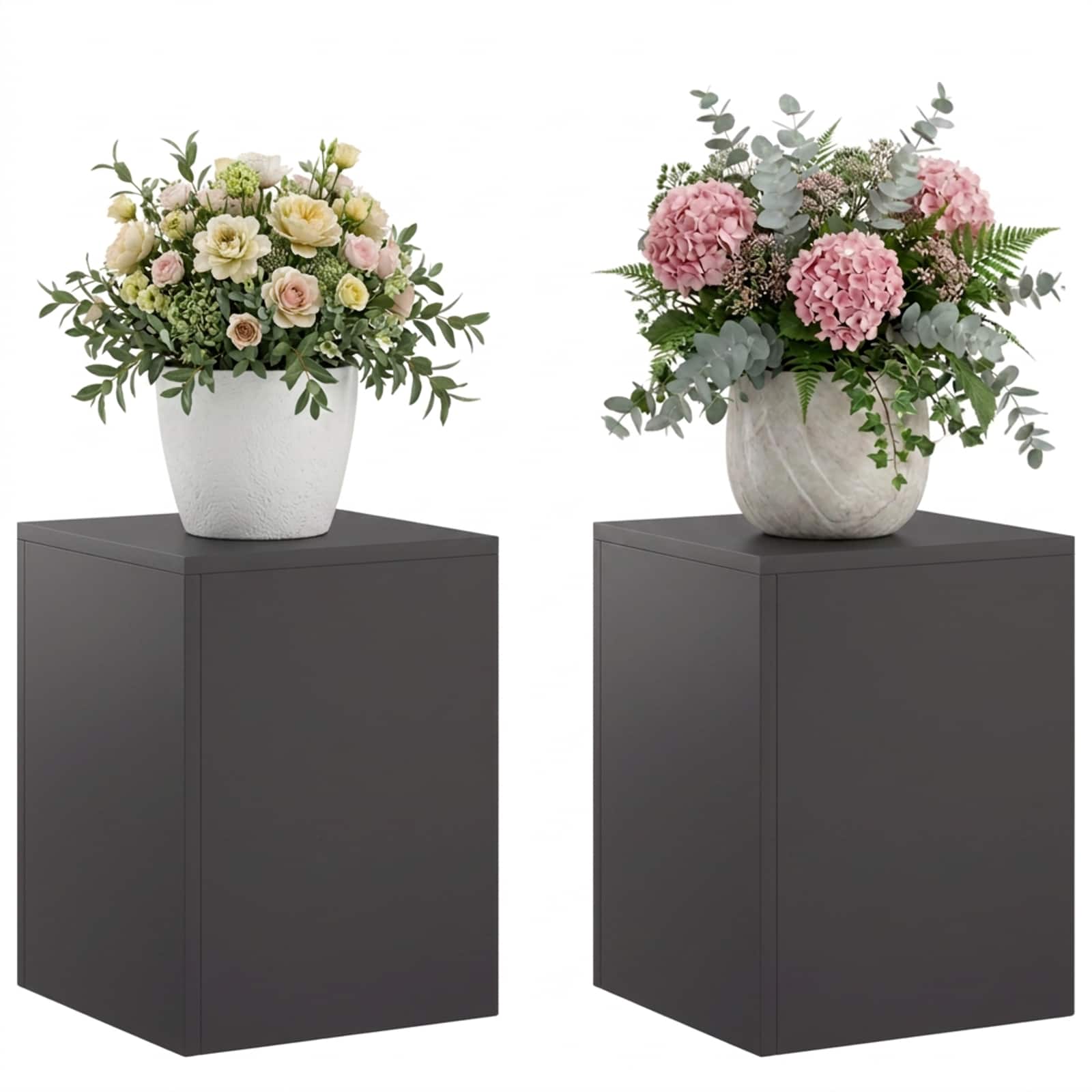Taimede alus 2 pcs Must 30 x 30 x 40 cm Teras