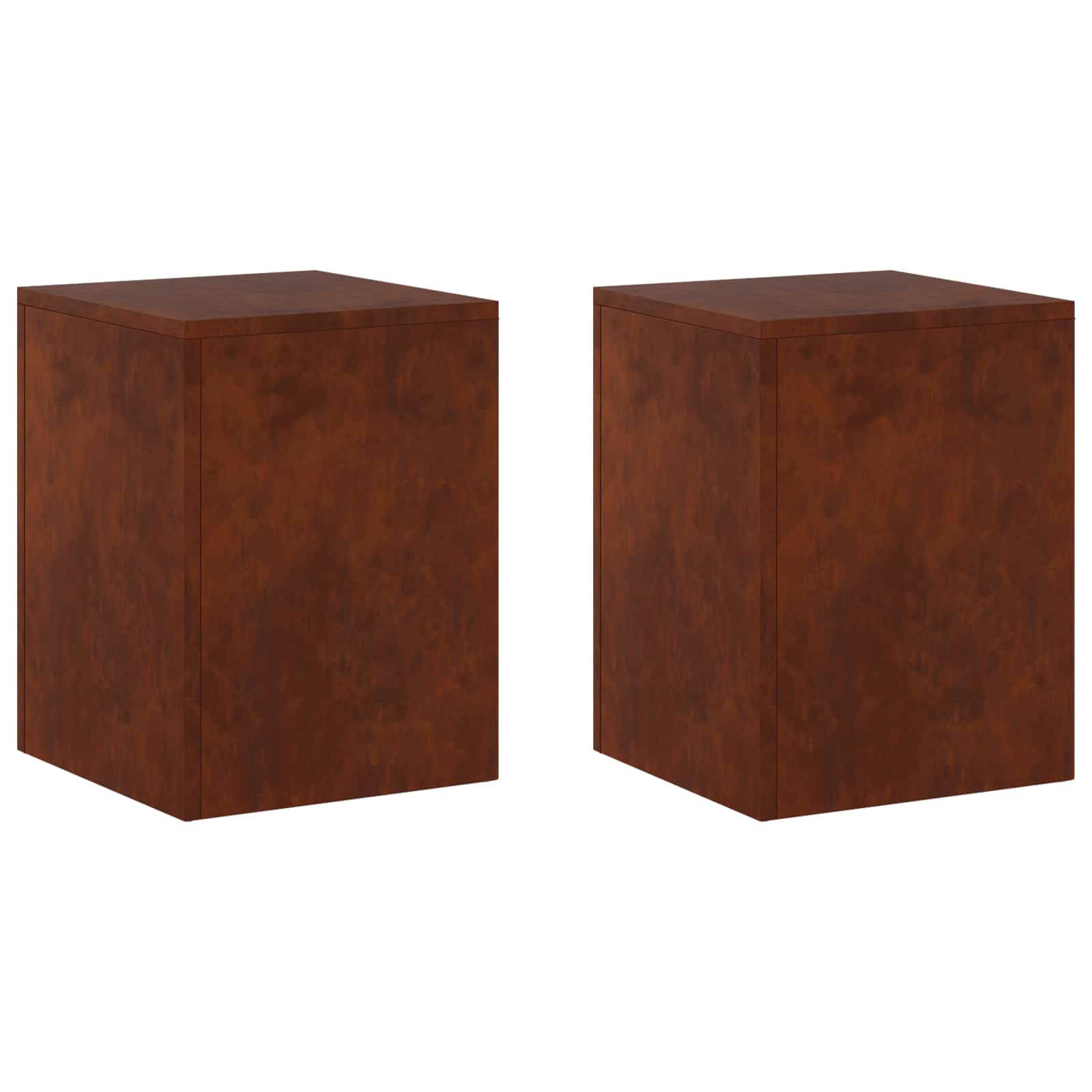 Taimede alus 2 pcs Rooste 30 x 30 x 40 cm Ilmastikukindel teras