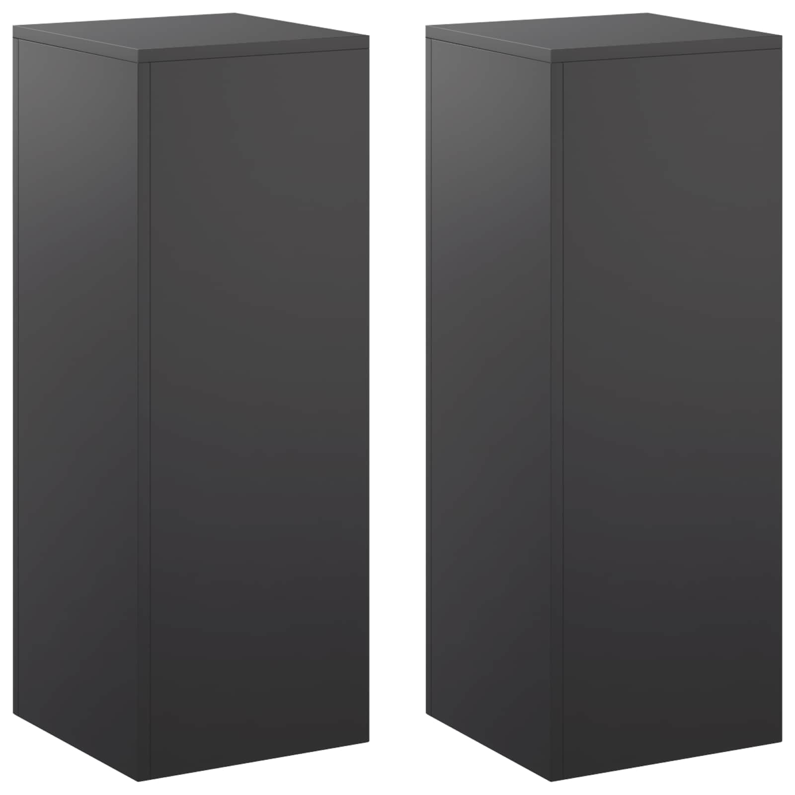 Taimede alus 2 pcs Must 30 x 30 x 80 cm Teras