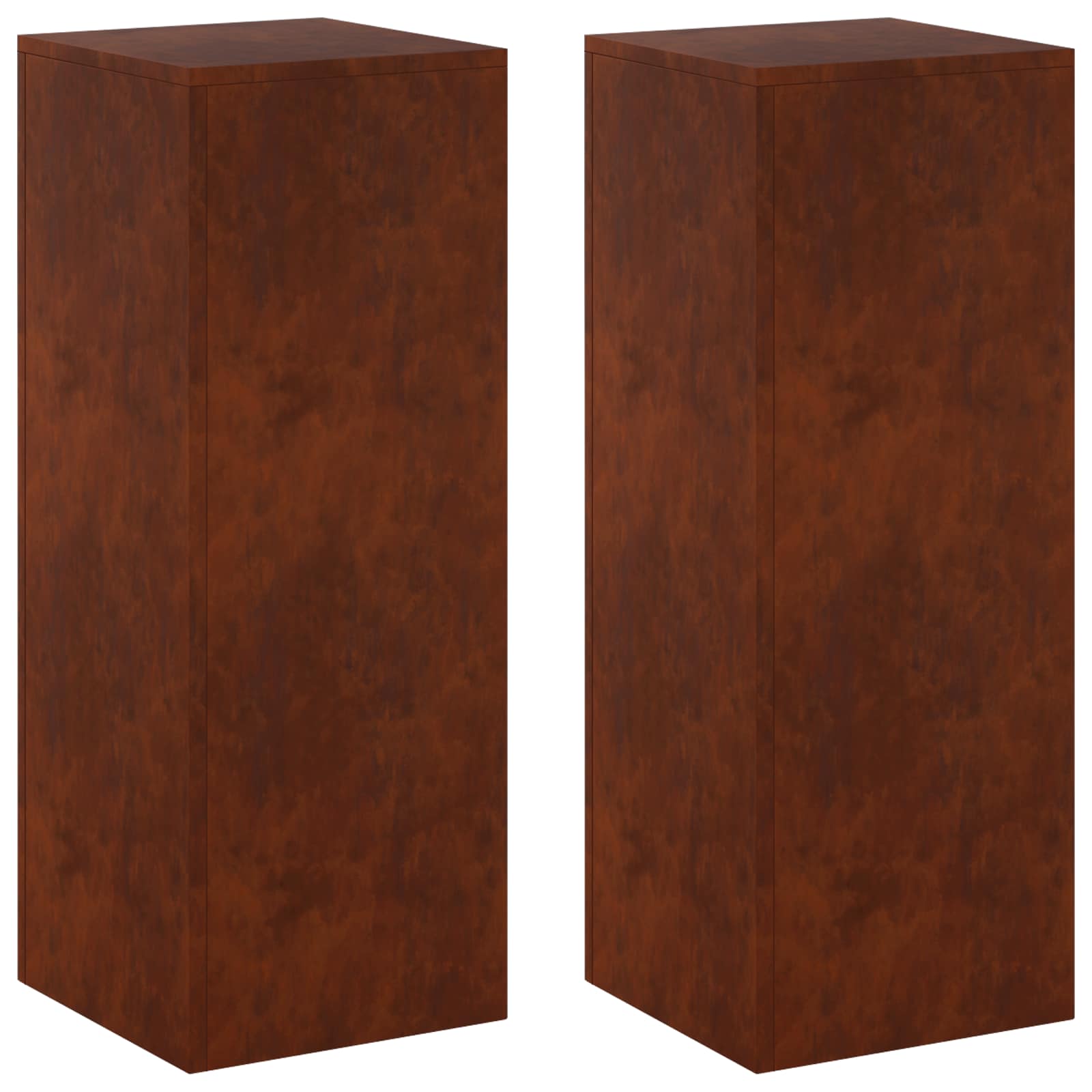Taimede alus 2 pcs Rooste 30 x 30 x 80 cm Ilmastikukindel teras