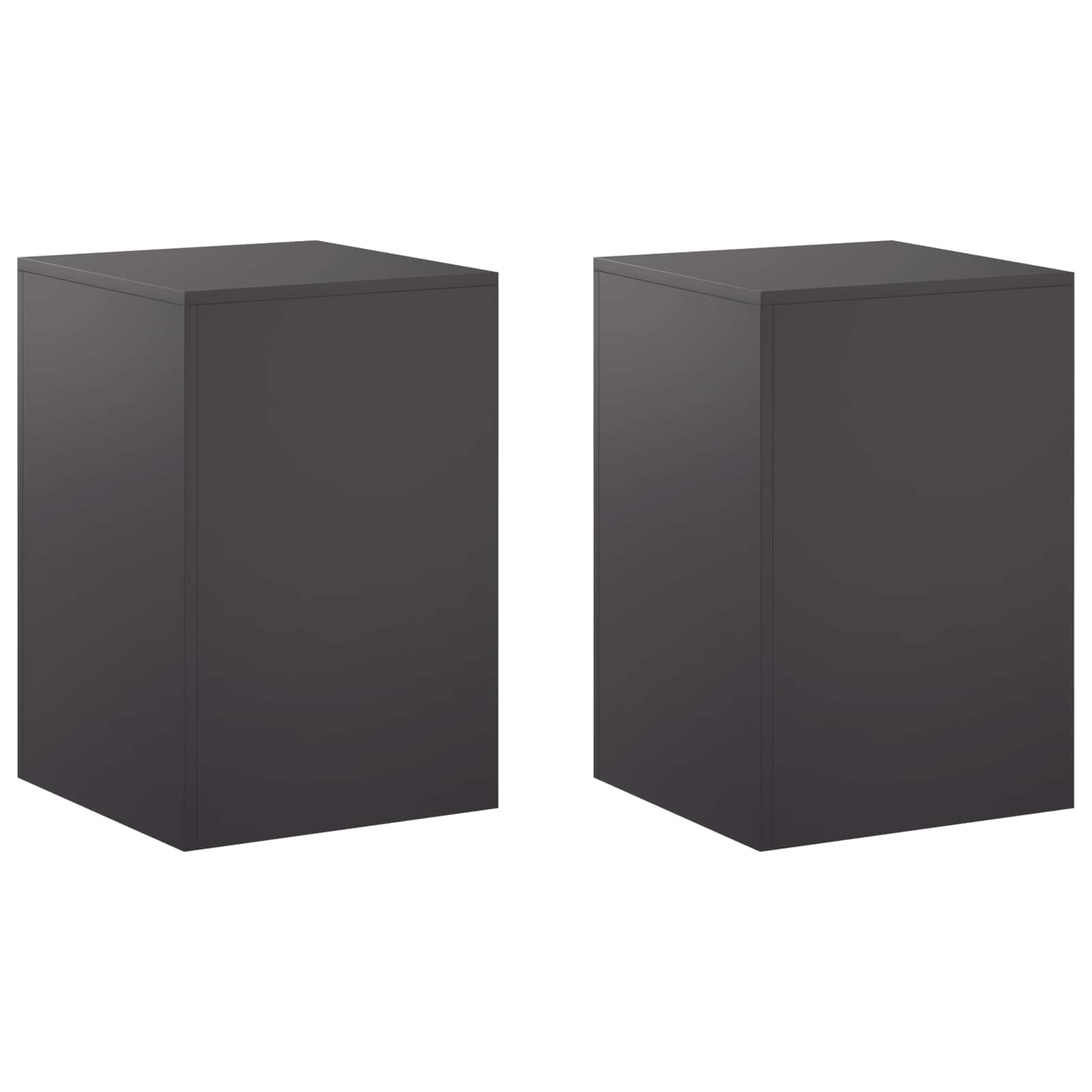 Taimede alus 2 pcs Must 40 x 40 x 60 cm Teras