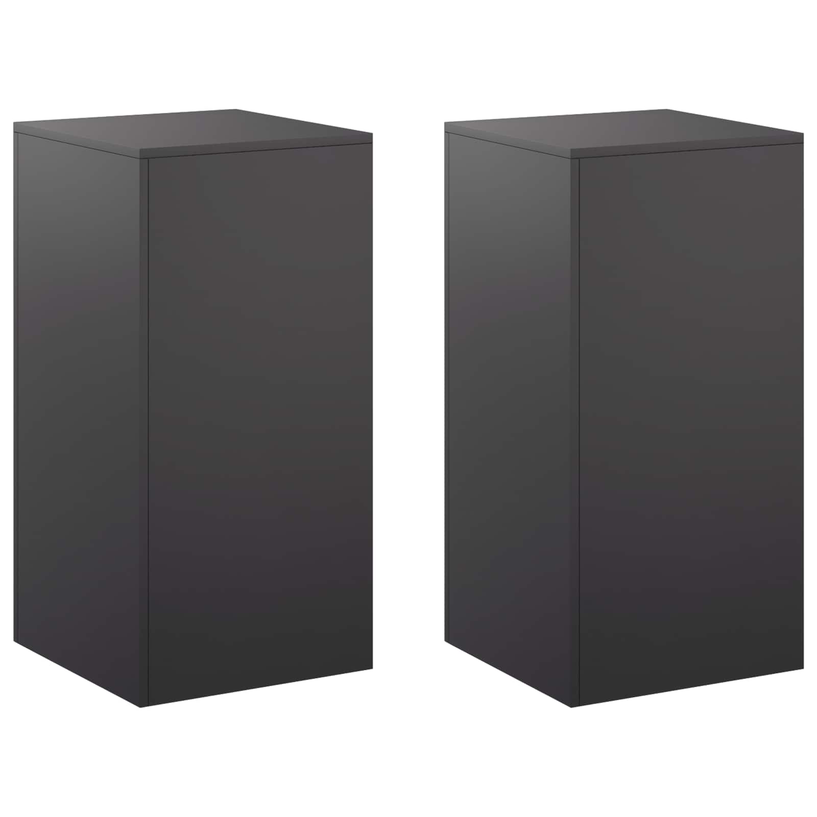 Taimede alus 2 pcs Must 40 x 40 x 80 cm Teras