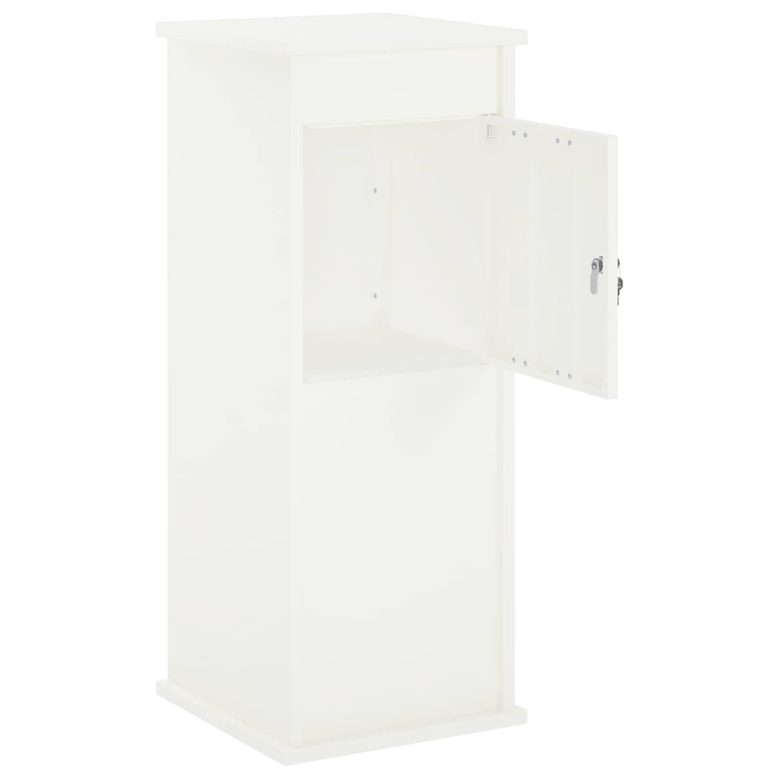 Postkast Valge 40 x 40 x 100 cm Teras
