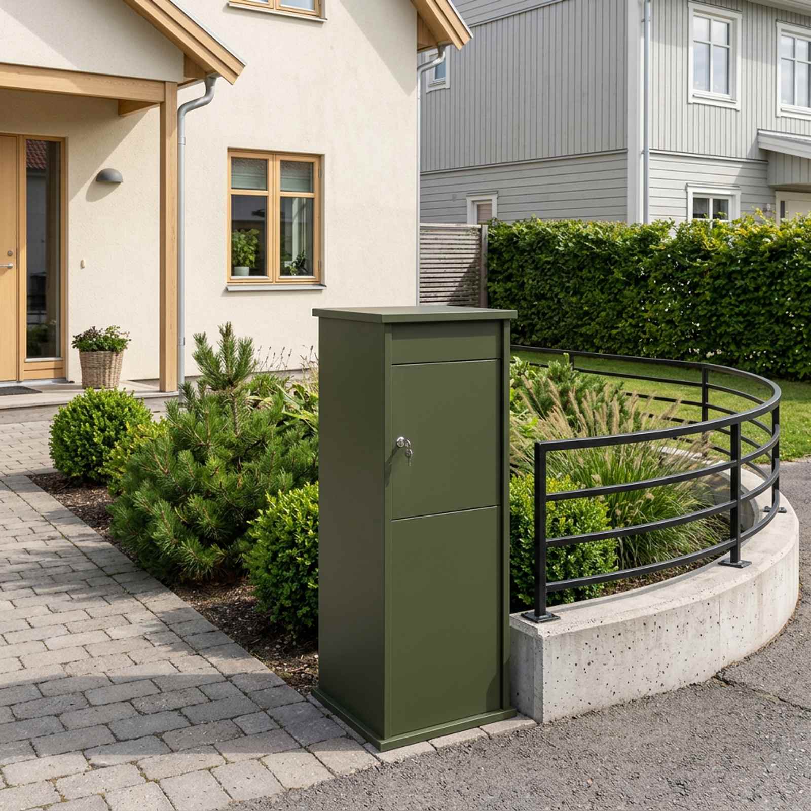 Postkast Oliiviroheline 40 x 40 x 100 cm Teras