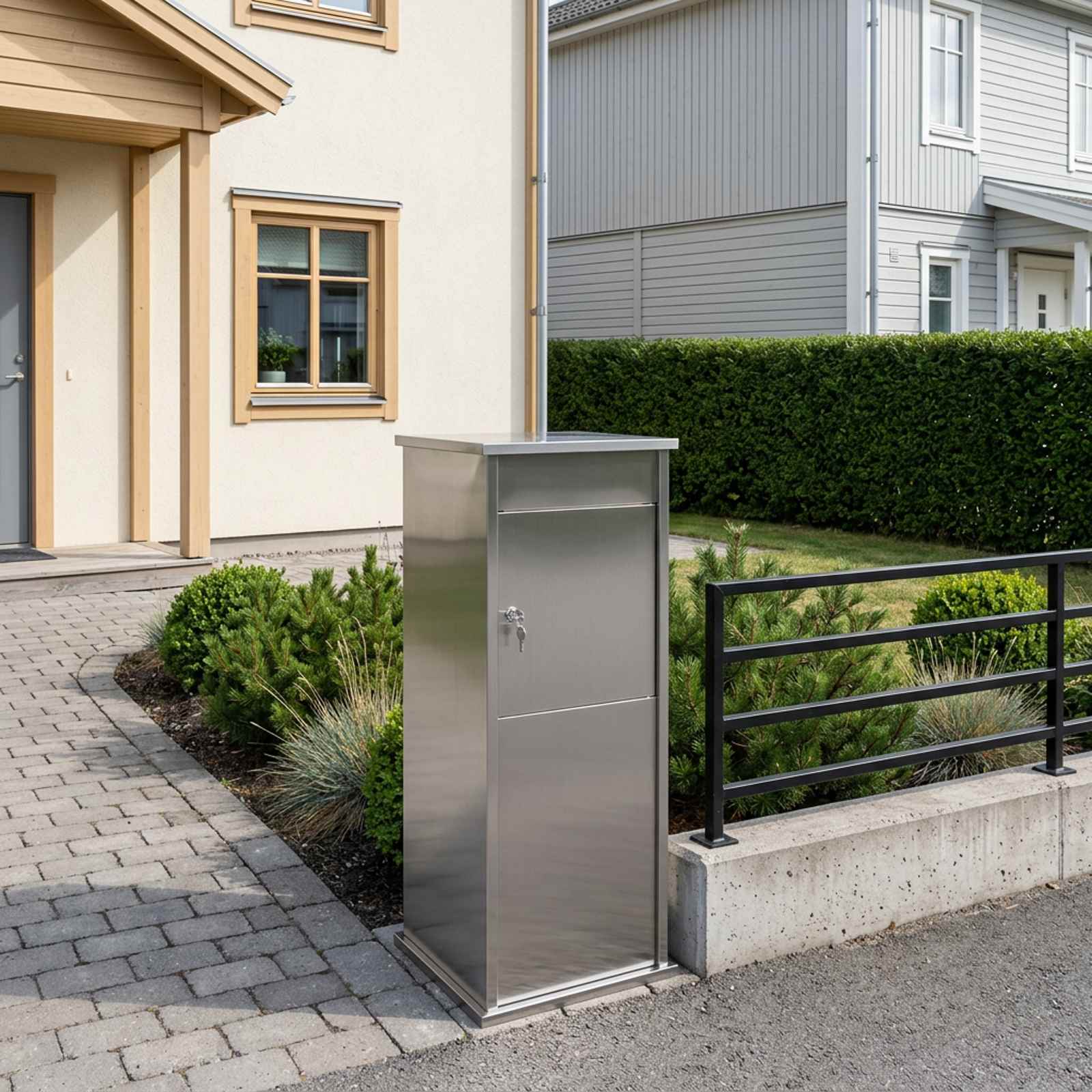 Postkast Hõbedane 40 x 40 x 100 cm Tsingitud teras