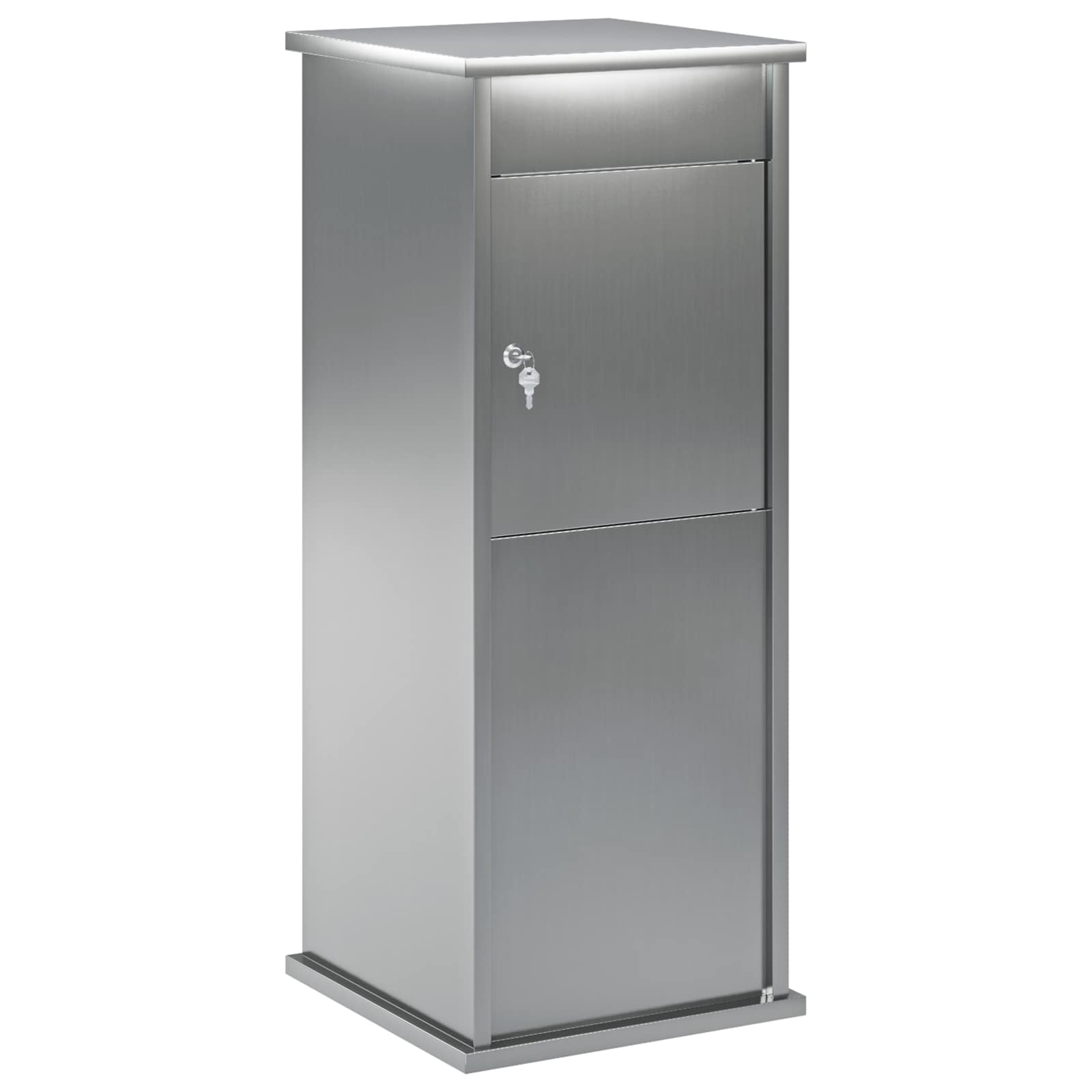 Postkast Hõbedane 40 x 40 x 100 cm Tsingitud teras