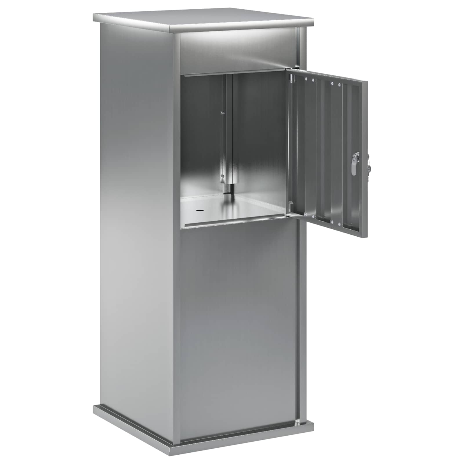 Postkast Hõbedane 40 x 40 x 100 cm Tsingitud teras