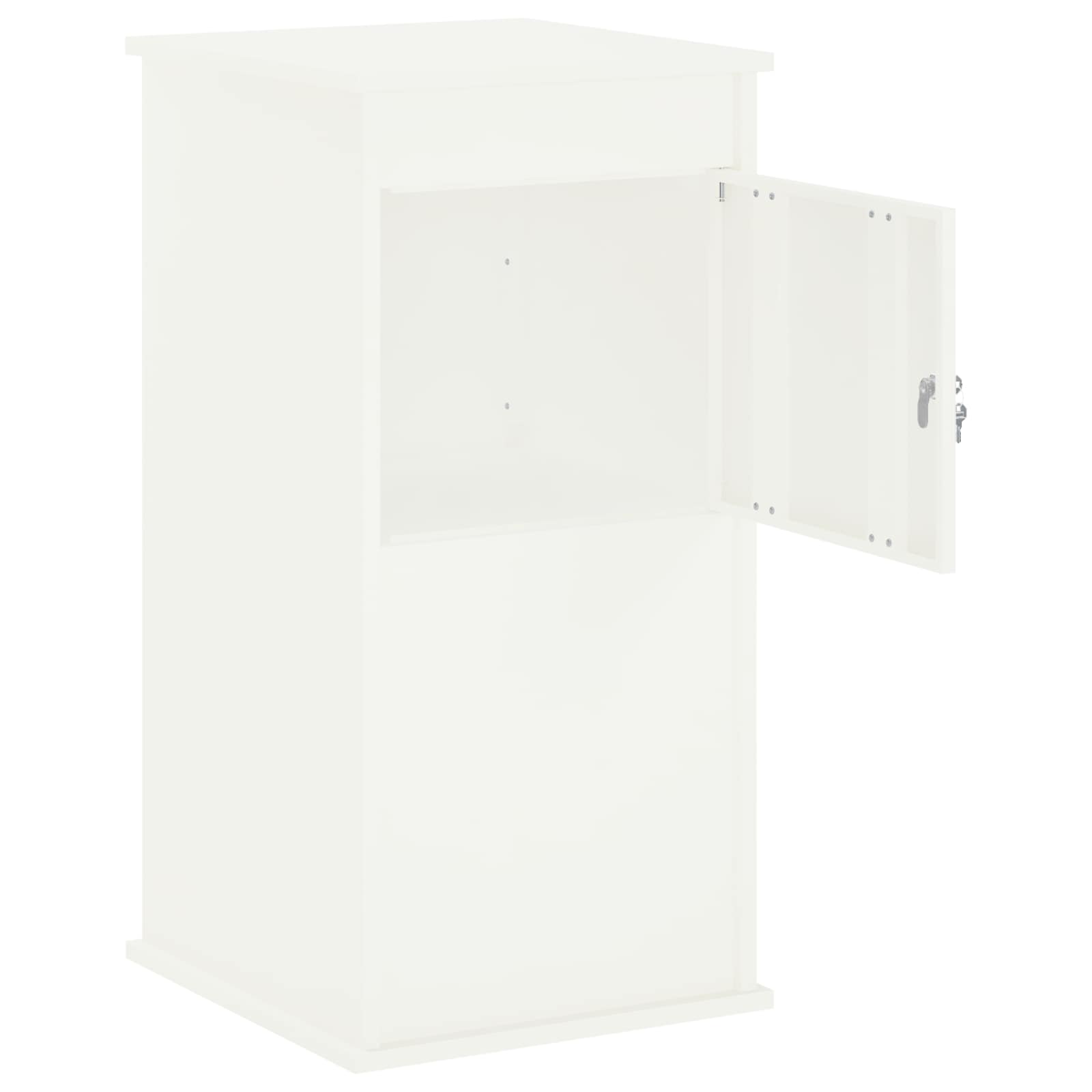 Postkast Valge 50 x 52 x 100 cm Teras