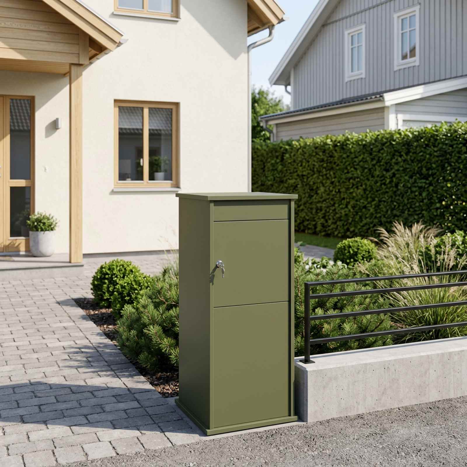 Postkast Oliiviroheline 50 x 52 x 100 cm Teras