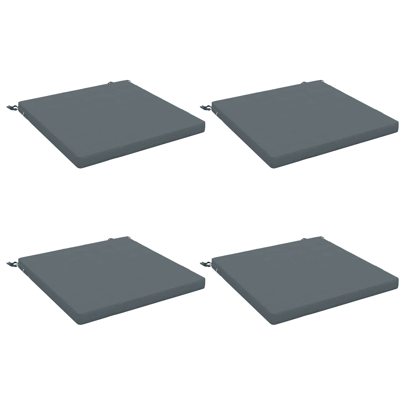 Istumispatjad SOEST 4 tk 100% Polüester Sinine 60 x 60 x 5 cm