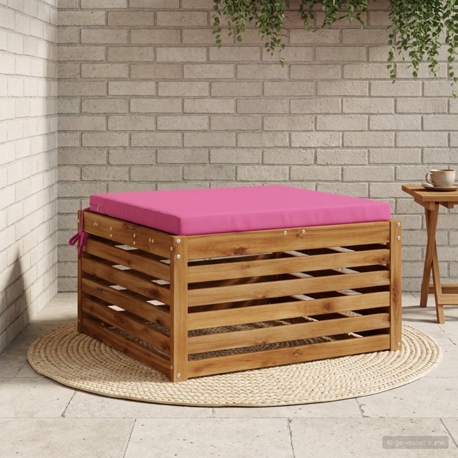 Istumispatjad SOEST 100% Polüester Roosa 70 x 70 x 5 cm