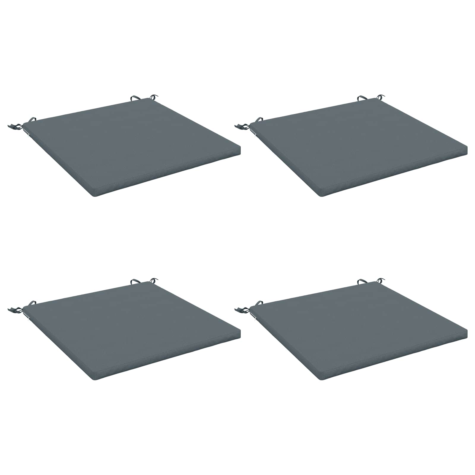 Istumispatjad SOEST 4 tk 100% Polüester Sinine 80 x 80 x 3 cm