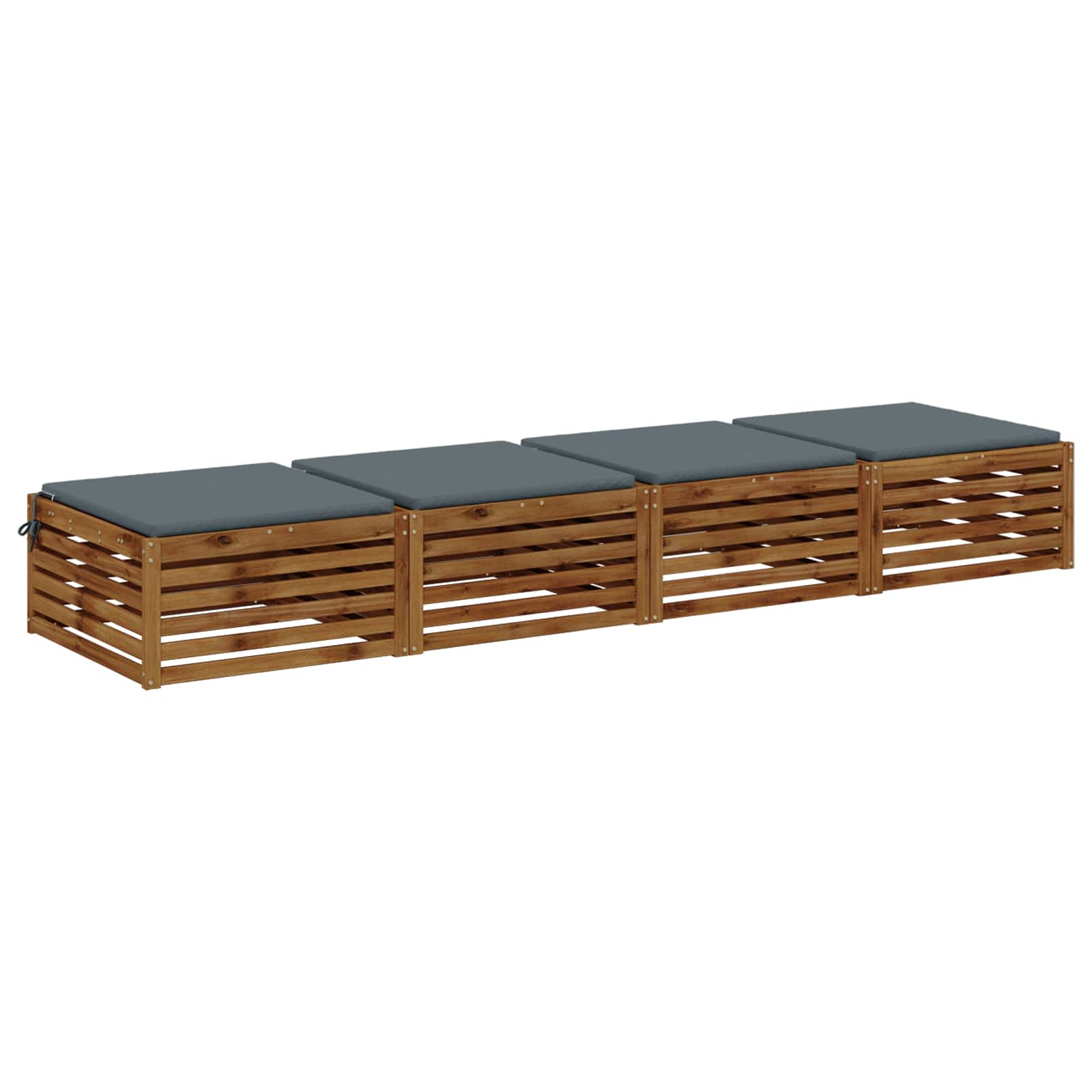 Istumispatjad SOEST 4 tk 100% Polüester Sinine 80 x 80 x 3 cm
