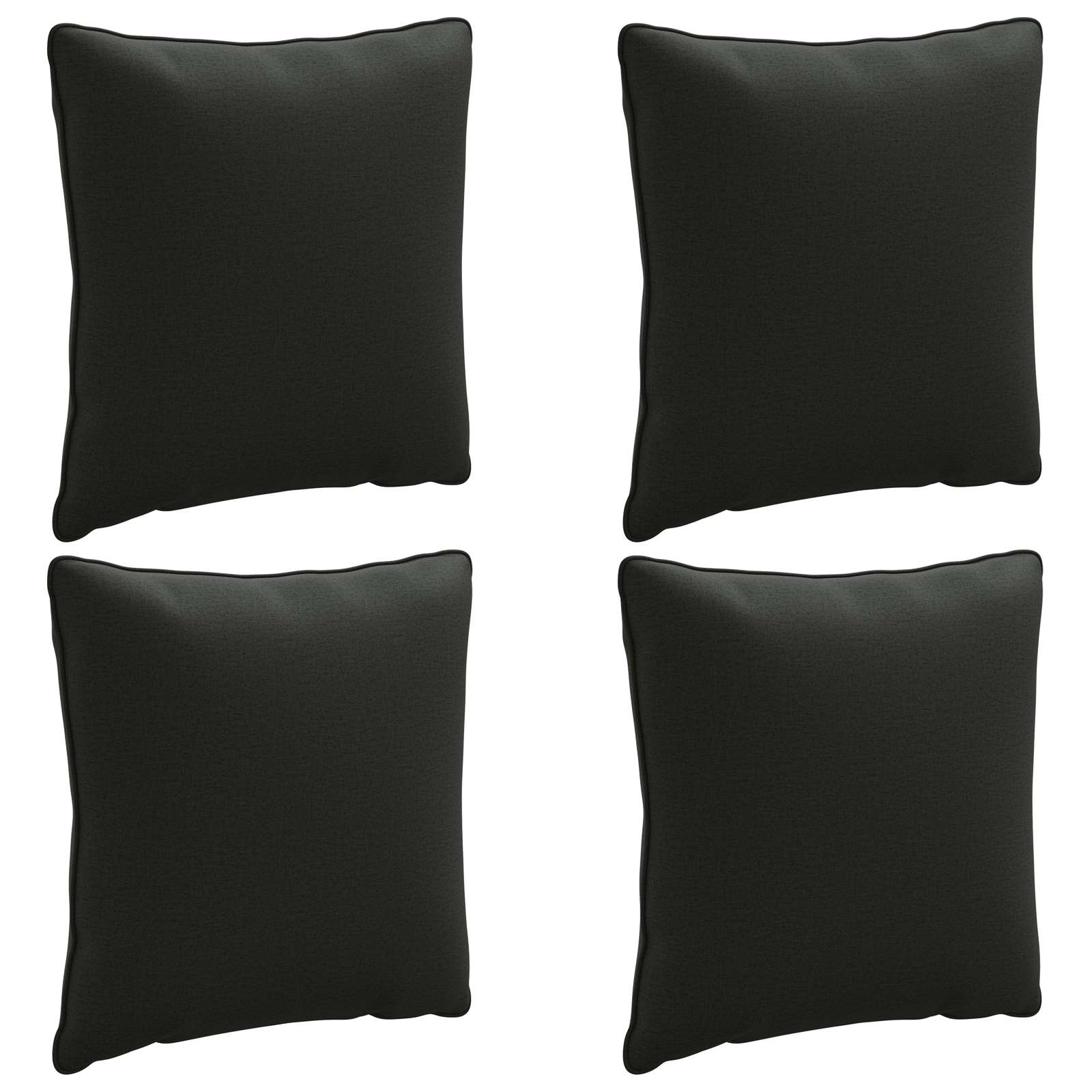 Seljapadi PUTTEN 4 tk 100% Polüester Must 40 x 40 x 15 cm