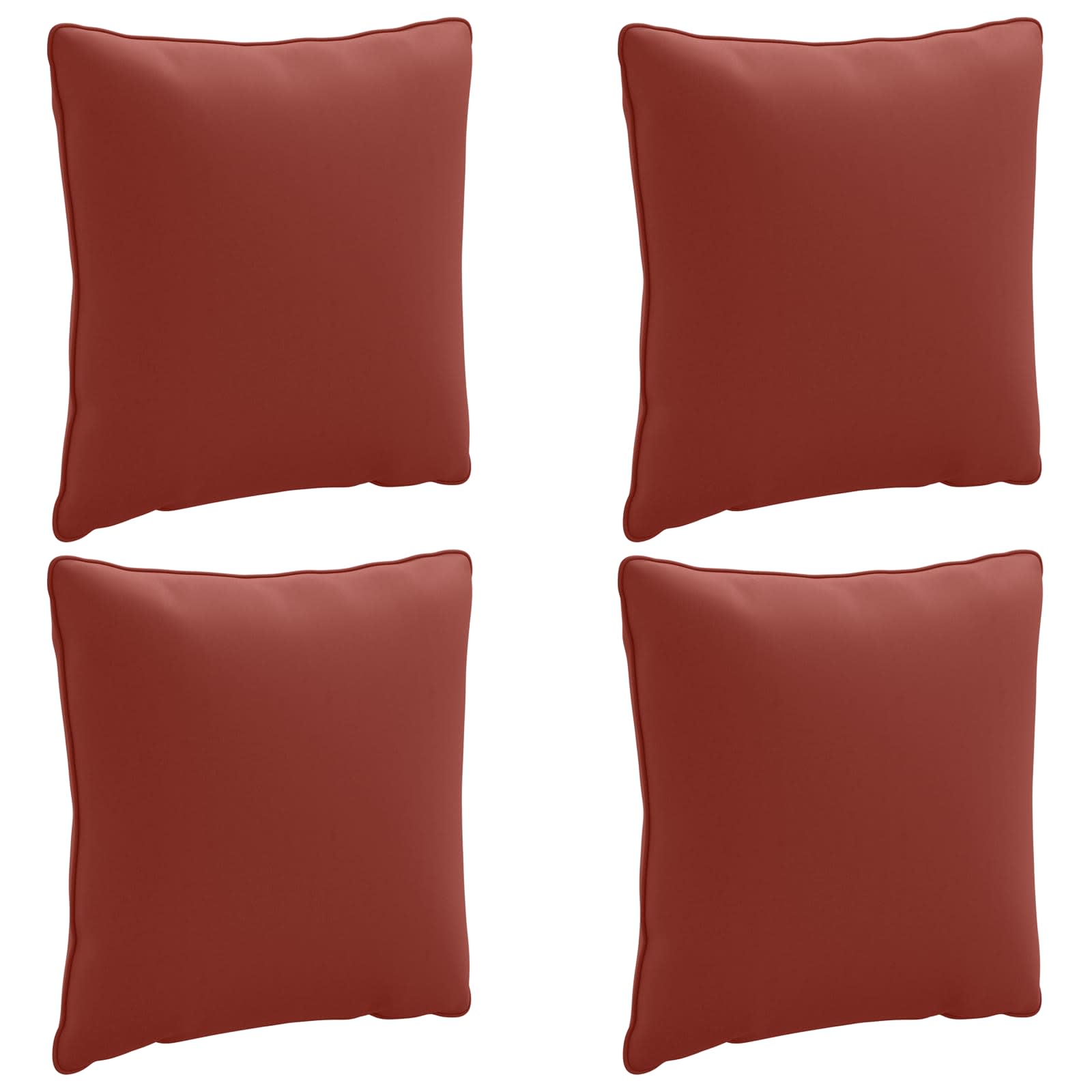 Seljapadi PUTTEN 4 tk 100% Polüester Punane 40 x 40 x 15 cm