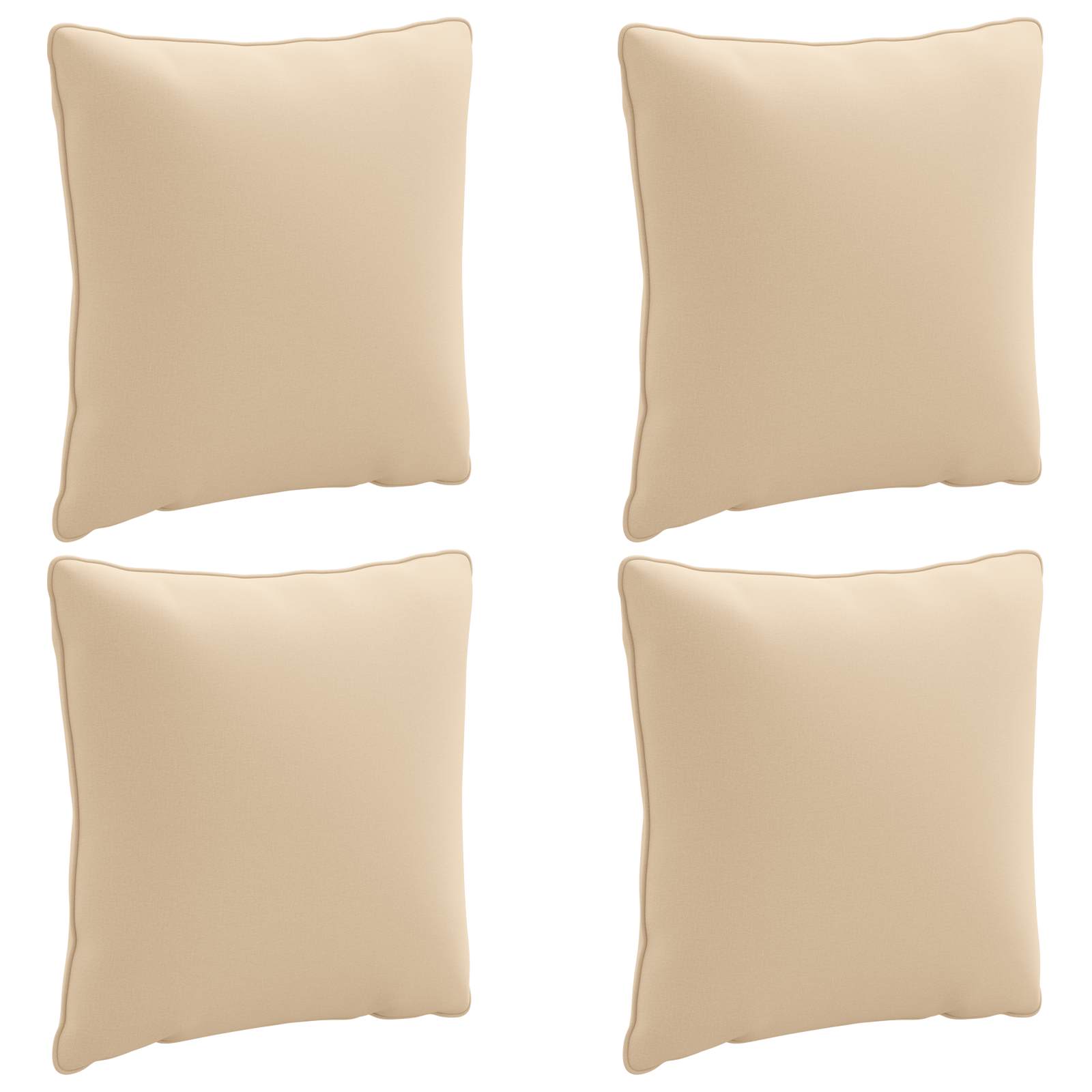 Seljapadi PUTTEN 4 tk 100% Polüester Kreemjas 40 x 40 x 15 cm