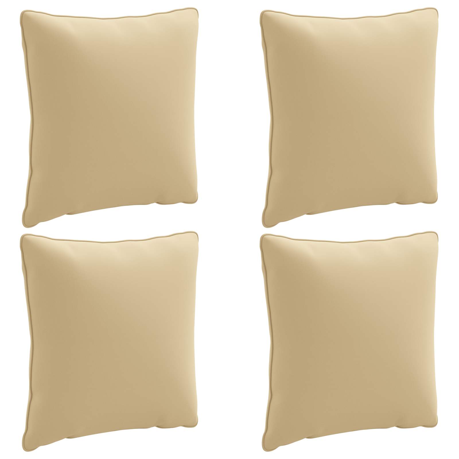 Seljapadi PUTTEN 4 tk 100% Polüester Beež 40 x 40 x 15 cm