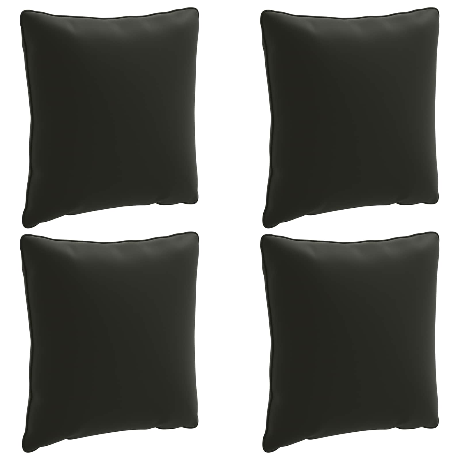 Seljapadi PUTTEN 4 tk 100% Polüester Must 40 x 40 x 15 cm